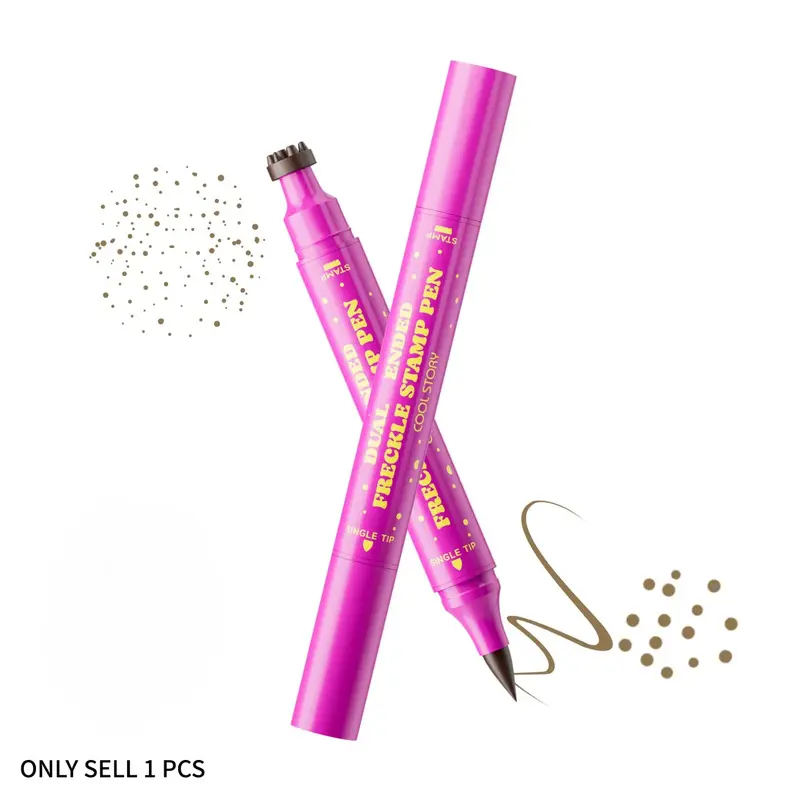 Waterproof Freckles Pen: Faux Freckle Stamp and Fine Tip Eyeliner for Realistic, Long Lasting Freckles and Effortless Makeup, Eye Makeup Product, Perfect for Daily Wear and Cosplay