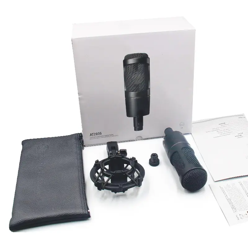 AT2035 Large Diaphragm Condenser Microphone - Wired Professional Audio Mic for Live Streaming, Podcasting Setup, All Seasons Use, None, Wired Mic