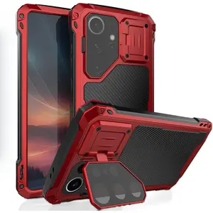 For Samsung S26 Ultra S25 Edge S24 S23 Ultra Aluminum Metal Armor Magsafe Magnetic Phone Case Screen Heavy Duty Military Protection Cover