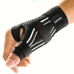 Ergonomic Wrist Support Brace with Thumb Support – Adjustable Wrist & Thumb Stabilizer Wrap, 270° Compression Design with 3-Strap Secure Fit, Pain Relief Wrist Support for Carpal Tunnel, Tendonitis, Gaming, Typing, Gym & Daily Hand Protection