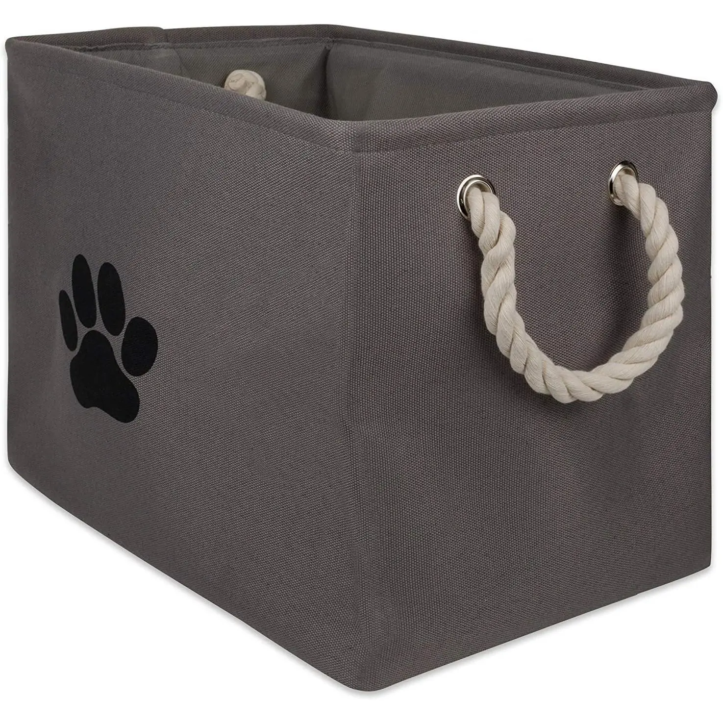 Pet Storage Collection Collapsible Bin, Small Rectangle, Gray