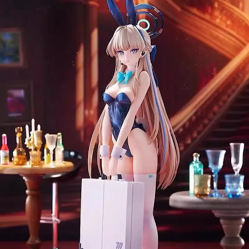 Blue Archive Hikari Masaoka Bunny Girl Figure 22cm, PVC Figure, Desktop PC Case Decor, Anime Busty Doll Gift, Secondary Dimension Collectible