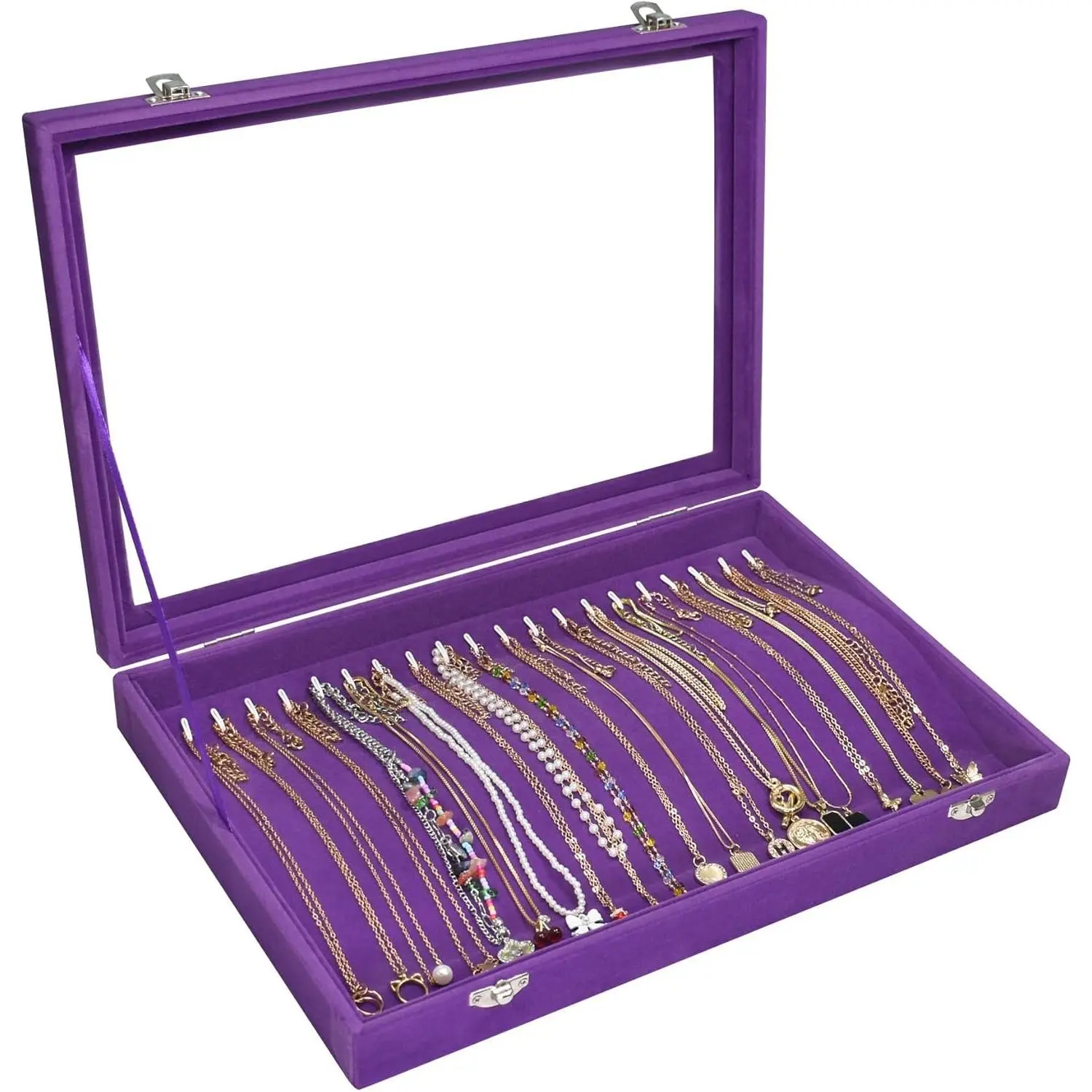 Necklace Display  Tray 20 Hook Necklace Tray Necklace Pendant  Tray for Women and Girls
