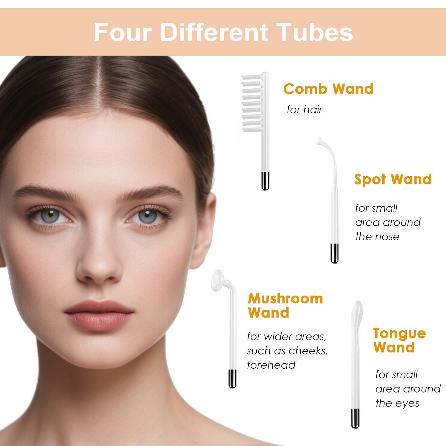 US Plug 4-in-1 Facial Beauty Device, Multi-Function Facial Care Tool, Facial, Head, Arm, Body Care for Various Treatments, US Plug, Home Handheld Facial Beauty Tool