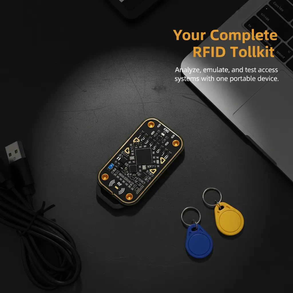 Bluetooth Smart Card Testing Tool, Multifunctional Access Control Card Reader & Detection Equipment, Reset Version Specially Designed for Official Authorized Testing and Security System Maintenance