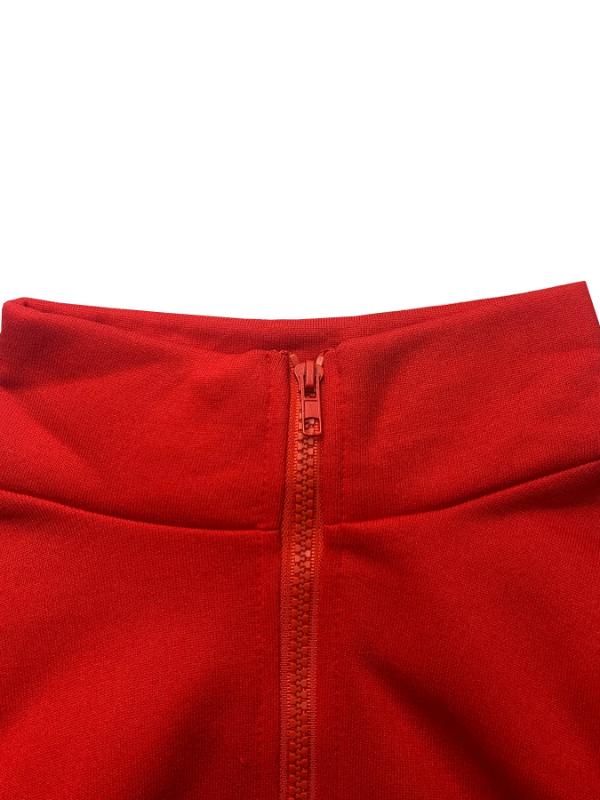 Women's Two-piece Zipper Half Collar Waist Cinched Fleece Sweatshirt Tied Rope Pants Set 2026 Autumn Slim Fit Tracksuit Set Crop Tops Flare Pants Set Fit  Tracksuit Set Drawstring Flare  Set Lounge Set with Flare Leggings Lounge Set with Bell Bottoms