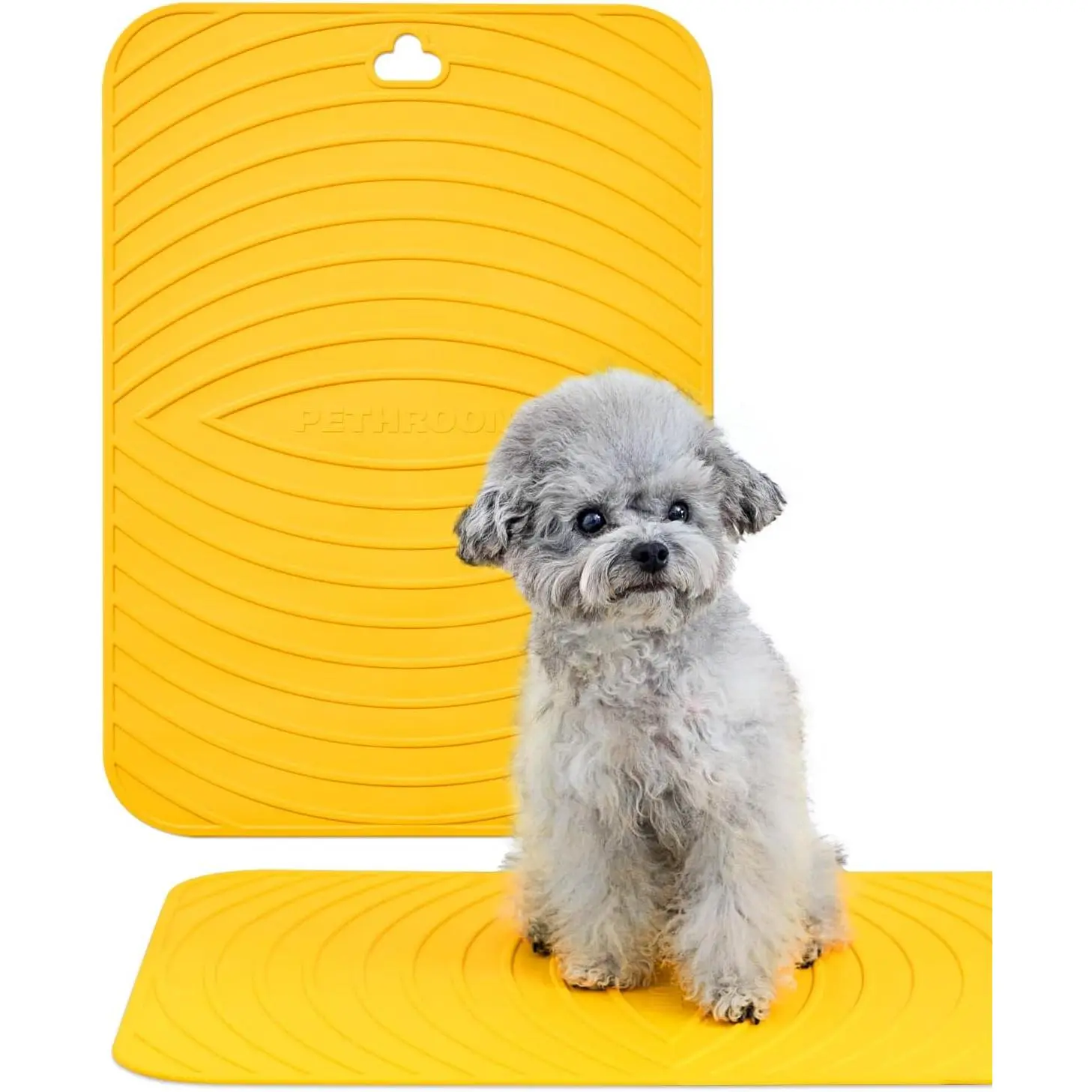 []  Non-Slip  Bath Mat with Drying Hooks Sturdy, Durable & Versatile   Mat | Bathtub & Sink | Easy to Clean & Store 15.8" x 21.7"