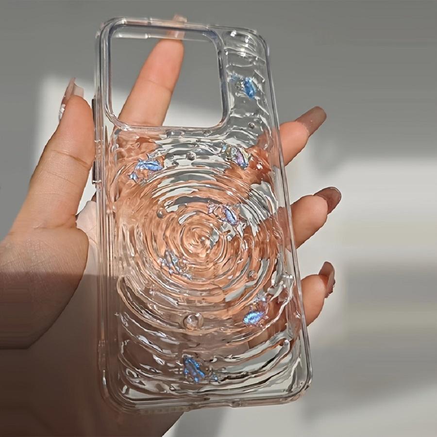 3D Koi Pattern Phone Case, Phone Protective Cover, Phone Accessory Compatible with iPhone 11 12 13 14 15 Pro Max, Casing, Protector