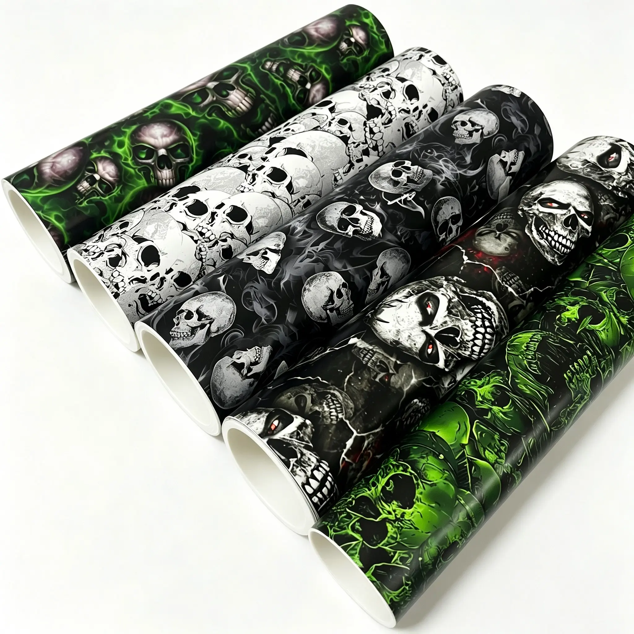 Skull Sticker Bomb Graffiti PVC Vinyl Wrap Film With Air Release Self Adhesive Waterproof DIY Car Motorcycle Bicycle Furniture Decoration Sticker Decal Premium Skull Stickers Graphic Decal