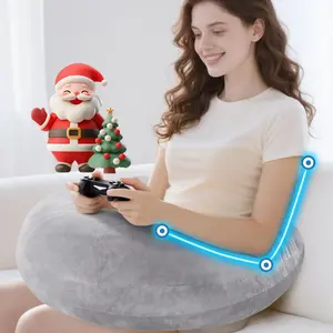 Ergonomic U-Shaped Gaming Arm Support Lap Pillow with Elbow Rest for Bed & Sofa, Reduces Arm Pain & Fatigue for Adults & Kids, Perfect for Gaming Reading Working Crocheting