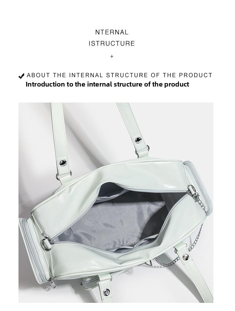 2026 New Large-Capacity Anime-Style Uniform Tote Bag, Fashionable and Simple, College-Style Shoulder Handbag for Fans