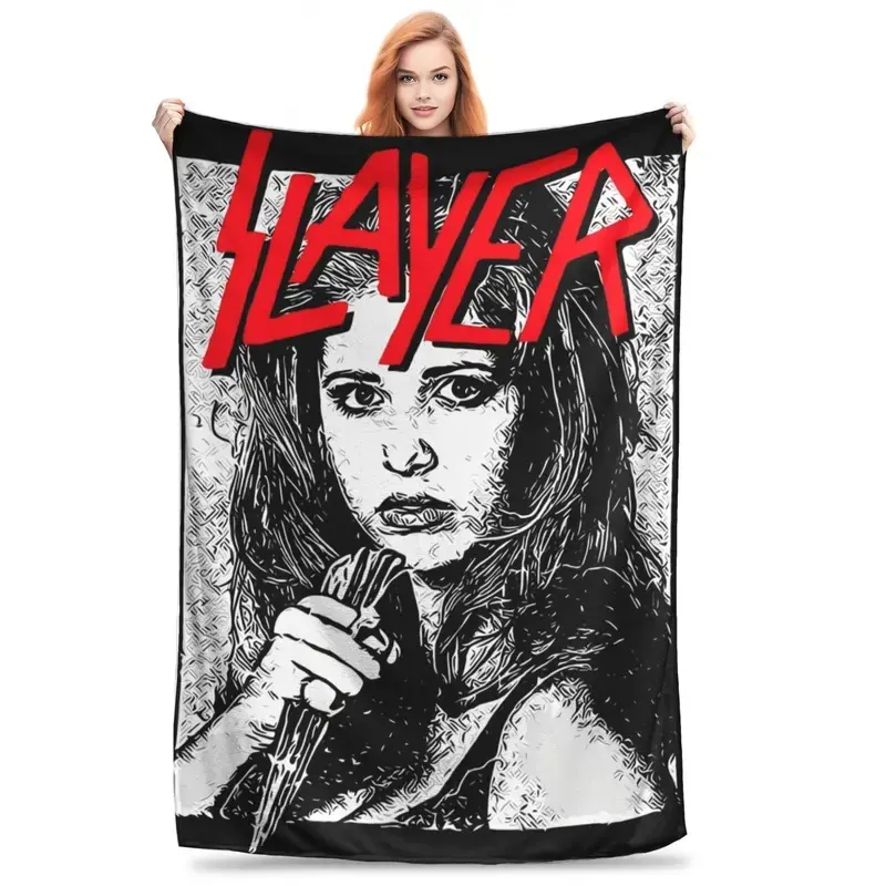 Buffy the Vampires Slayers Throw Blanket for Couch Horror Movie Soft Fuzzy Plush Blanket Multi-size Bedspreads for All Seasons