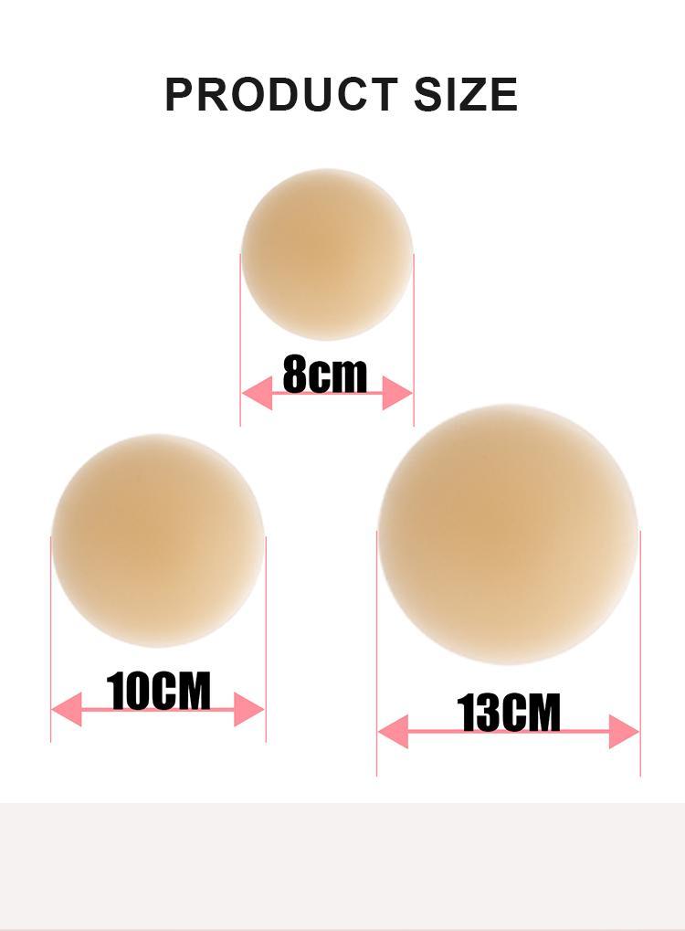 KatchMe Women's Basic Silicone Seamless Ultra Thin Reusable Nipple Covers With Travel Box, Adhesive Silicone Breast Petals, Invisible Soft Pasties