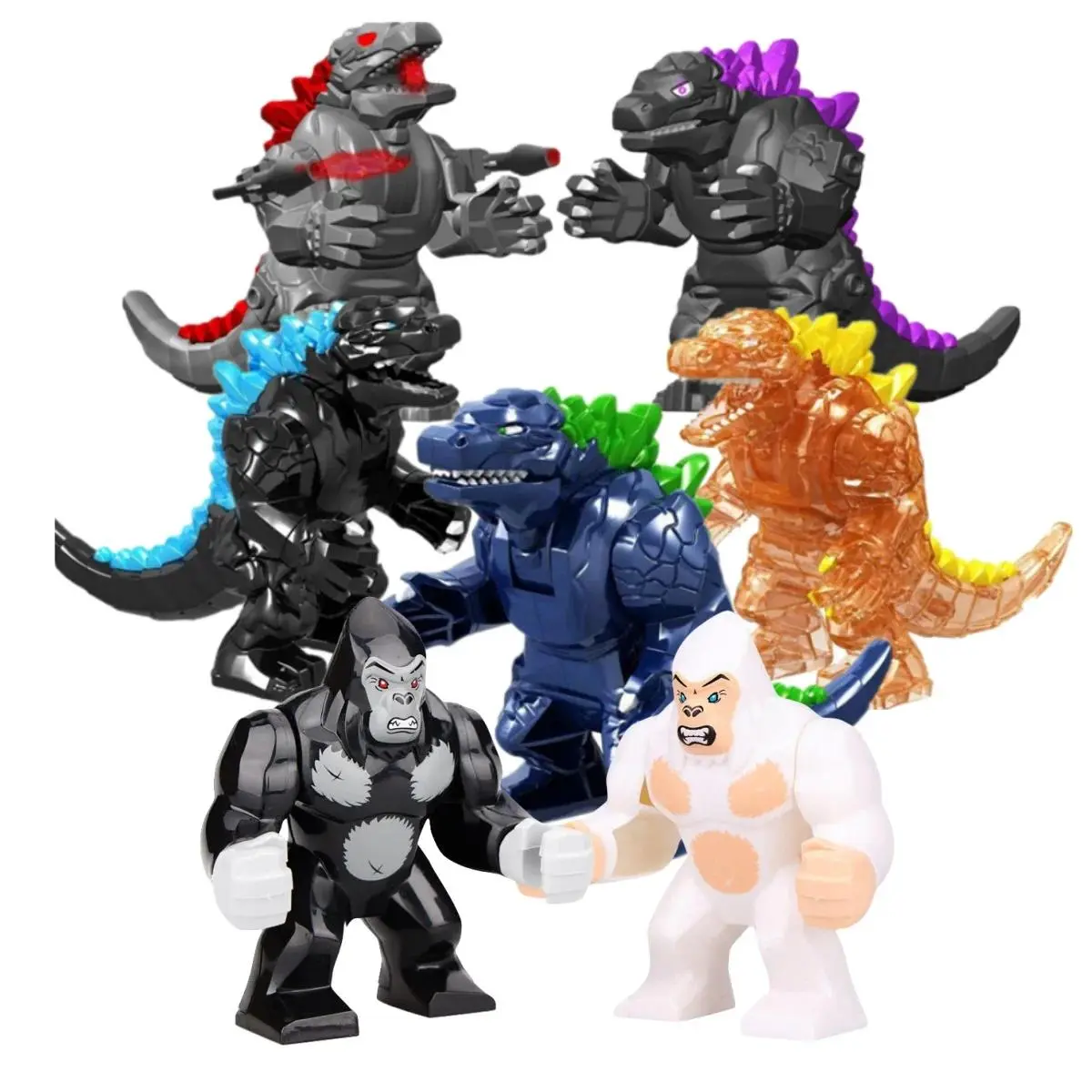 2026 Hot Movie Series Dinosaur Plastic Building Blocks, Mini Animal Monster Action Figure Models, Kids' Collectible Toy Gift, None