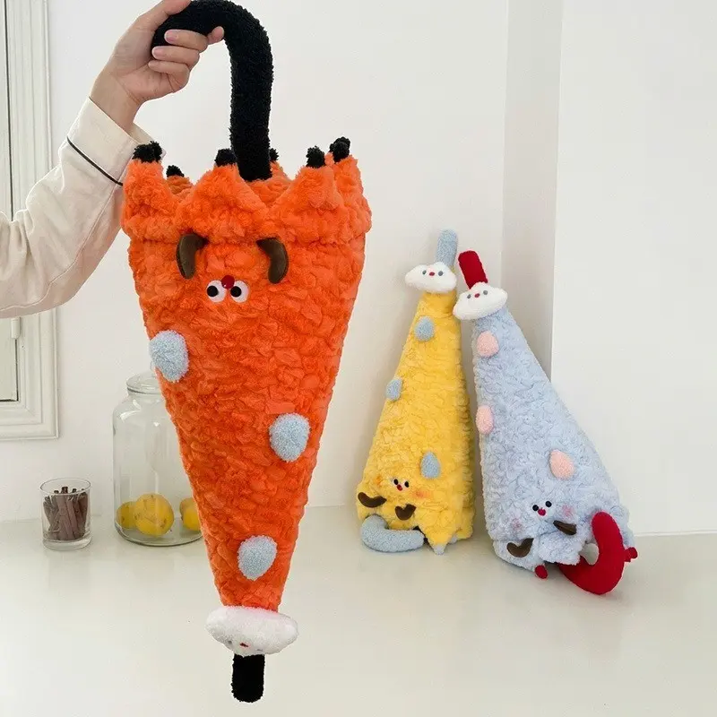 Cute Rain Umbrella Pillow Plush Doll, Adorable Cartoon Sofa Cushion, Bed Sleeping Pillow, Girl Heart Decorative Pillow