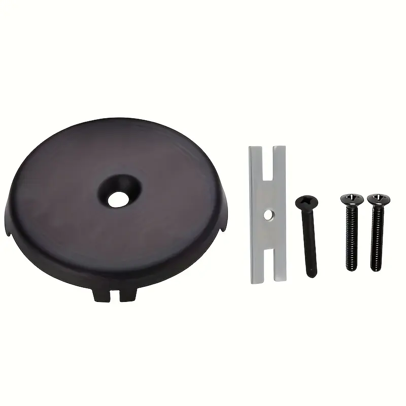 1 Set 3-1/ 8" Single Hole Bathtub Overflow Drain Cover Overflow Drain Cover with Screw Suitable for Most Standard Bathtub Drains