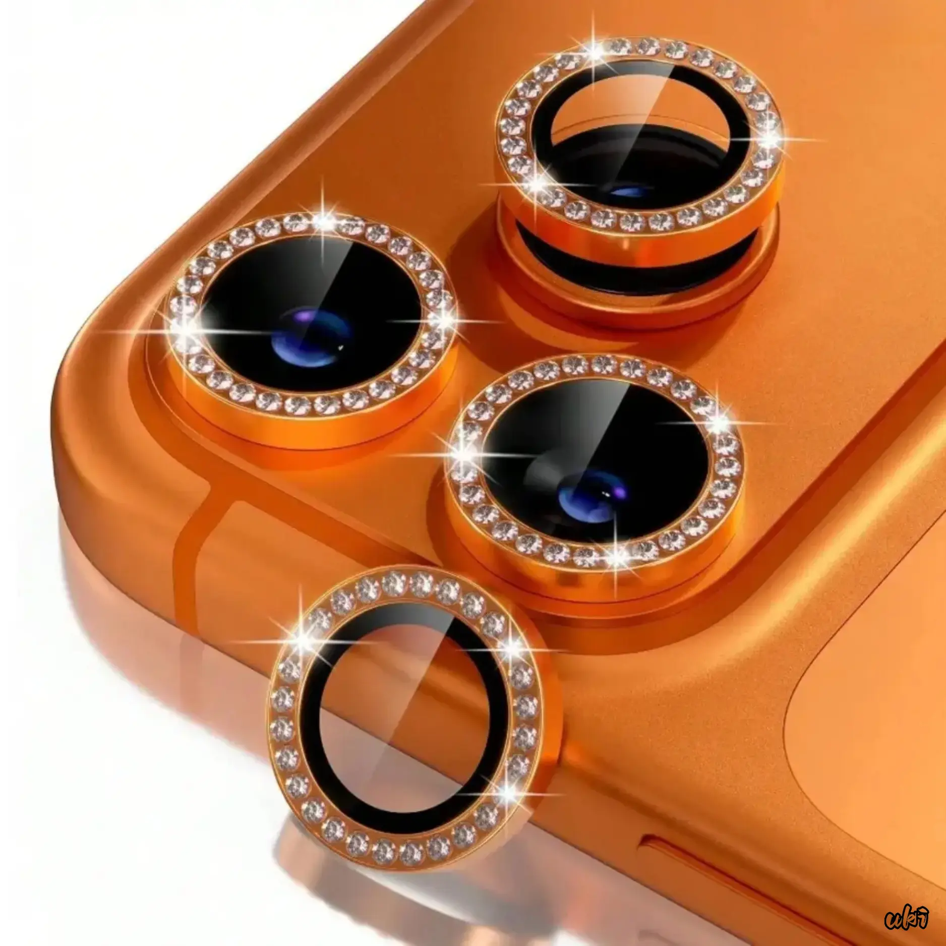 Diamond Embedded Crystal Camera Lens Protector Compatible With iPhone 13 Pro Max/14 Plus/15/16 Plus/16 Pro/16 Pro Max/17 Pro Max/17 Air, Bling Scratch Resistant HD Clear Stylish Lens Cover