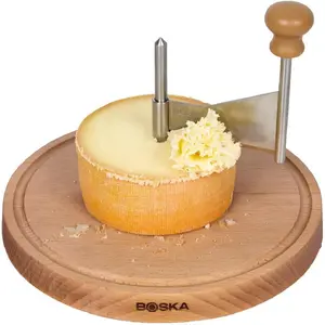 Amigo Original Stainless Steel Cheese Curler Shaver, 10-Year Warranty, Suitable for Tete de Moine Cheese Wheel, Girolle & Chocolate