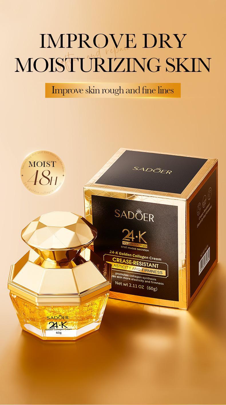 SADOER Golden Collagen Firming Cream - Enriched with collagen