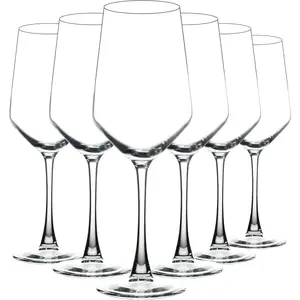 Wine Glasses Set of 6, 13 Oz Red or White Wine Glass with Stem, Perfect for Home, Restaurant, Dishwasher Safe