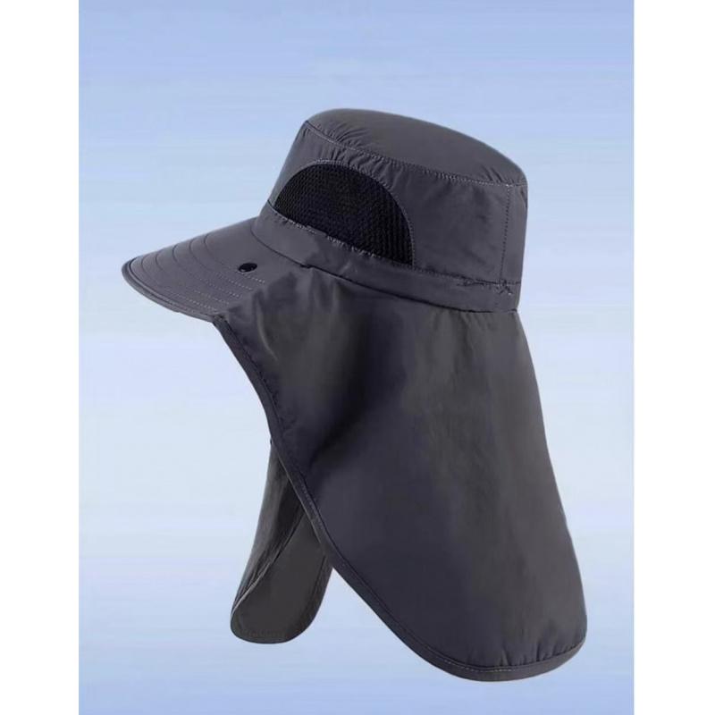 Unisex Outdoor Fisherman Hat for Summer, UV Protection Sun Hat with Wide Brim for Hiking and Fishing