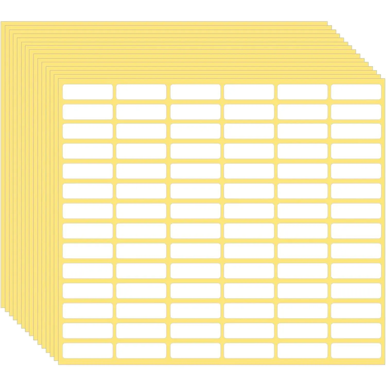 1260 count Matte White Labels Stickers Small Blank Labels Removable Sticky Price Tags Labels Stickers for Jars Boxes School Office Kitchen (10 X 31 mm)