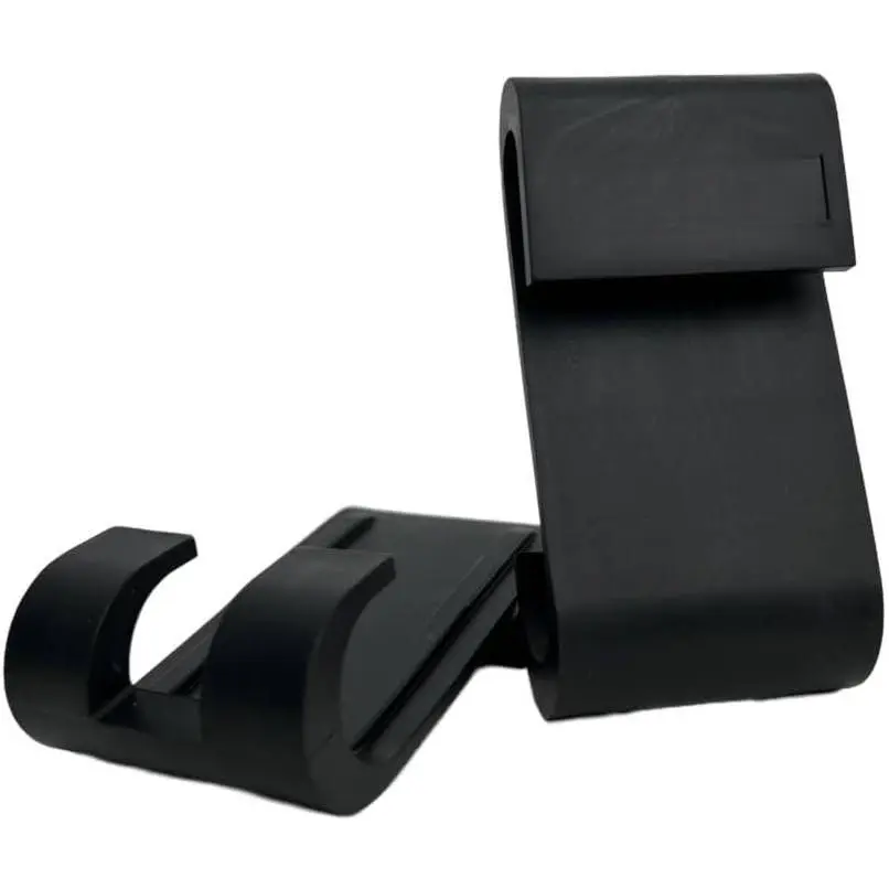 Set of 2 Glass Wall Hooks, Shower Screen & Door Hooks (Black)