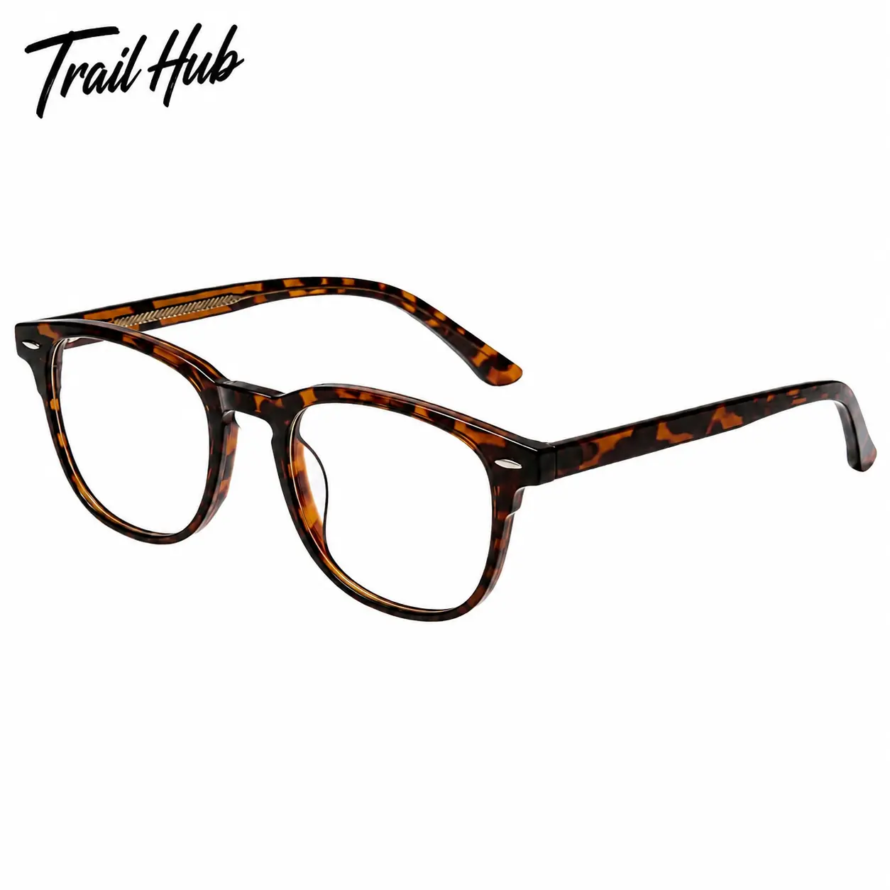 Unisex Lightweight Retro Square Full-Rim Eyeglasses 3-Piece Set - Blue Light Filtering, UV-Protective Lenses, Premium Acetate Frames, Ergonomic Comfort-Fit Nose Pads, Ideal for Screen Time, Everyday Wear, 3 Pieces