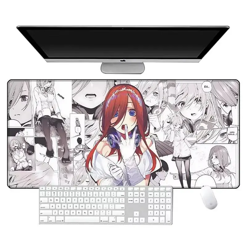 The Quintessential Quintuplets Custom-Shaped Sublimation Computer Mouse Pad - Anti-Slip Smooth Surface, Ideal Gaming Desk Mat for PC Keyboard, Anime Themed Gift, Custom-Shaped Mouse Pads backtoschool