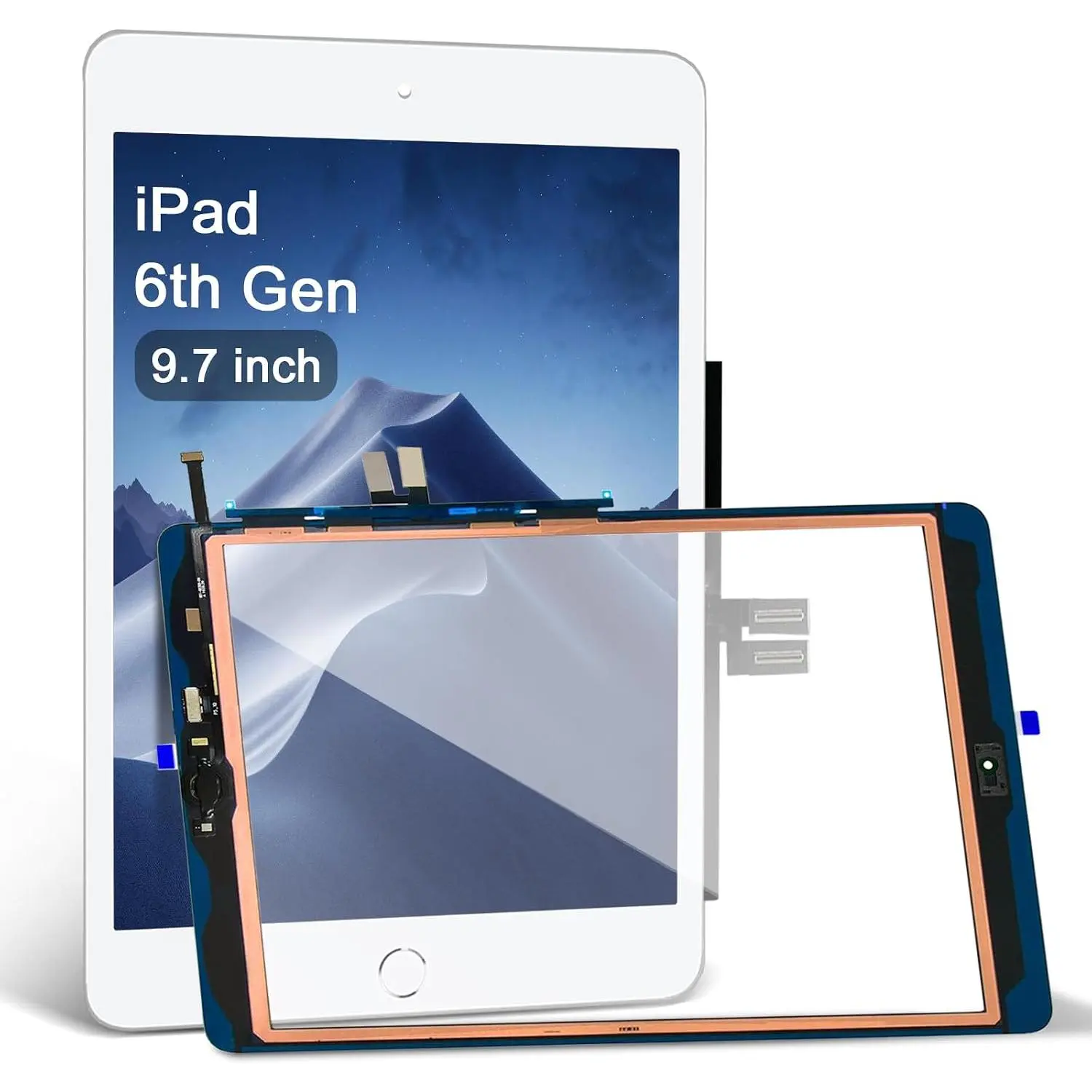 for iPad 6th Generation Screen  White