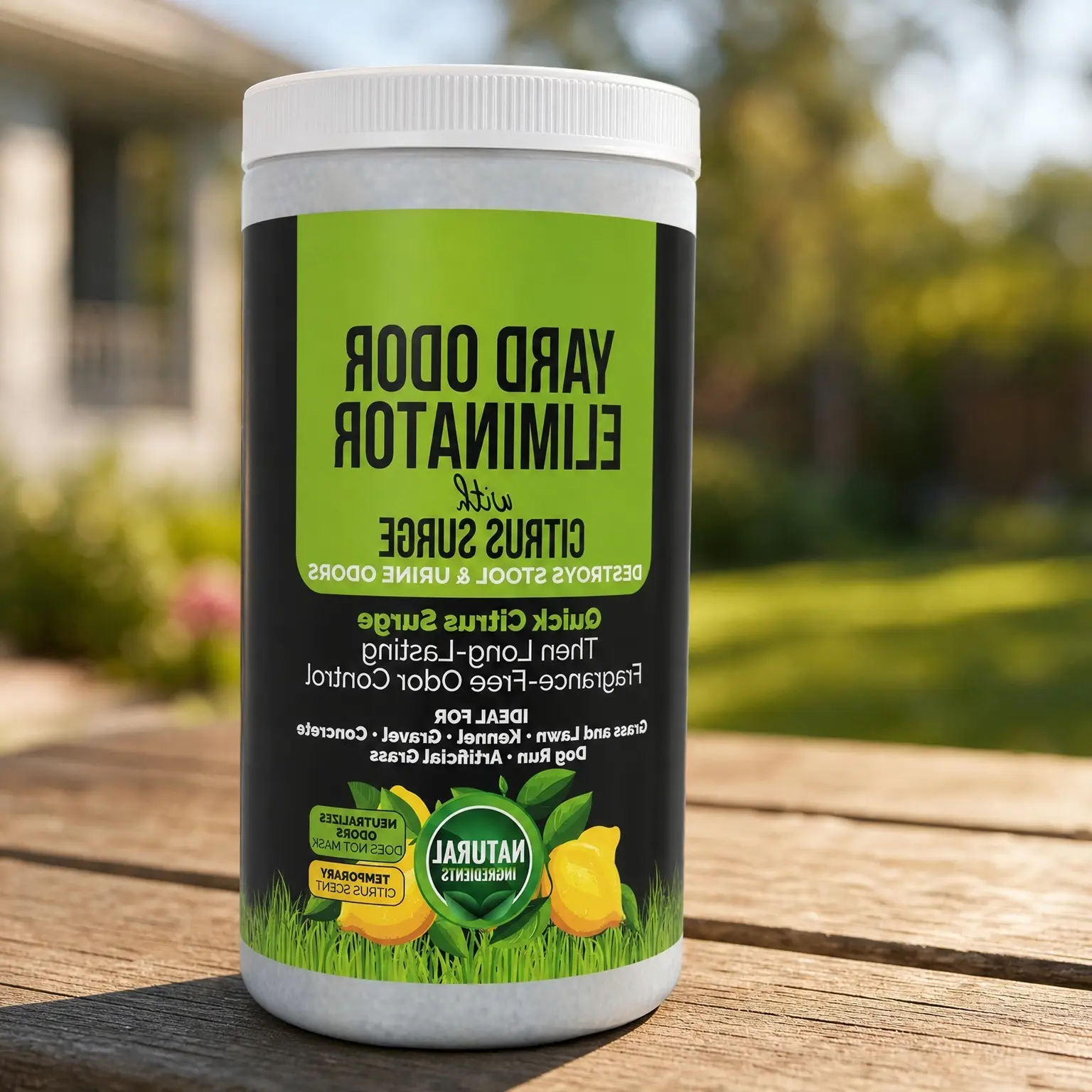 Outdoor Pet Odor Eliminator for Dog Urine & Poop Smell, Yard Deodorizer for Artificial Grass, Lawn, Kennel & Patio – Citrus Surge ScentGift
