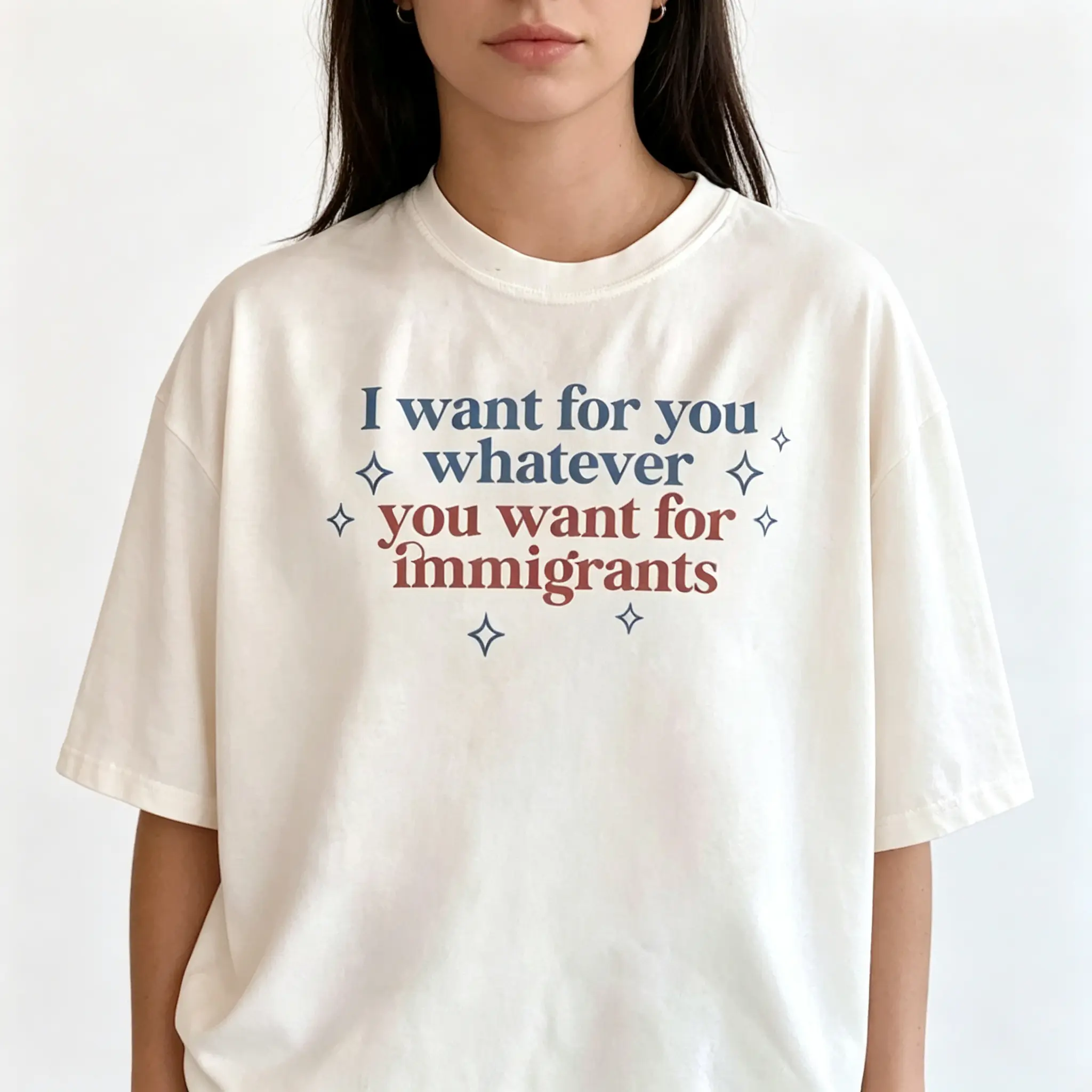 Immigrant Support Equality Immigration Rights Graphic Unisex Tee |   All-Season Breathable Top