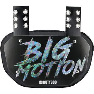 Football Back Plate Rear Lower Back Protector with Hard Outer Shell & Contoured Foam High-Impact Protection Football Gear