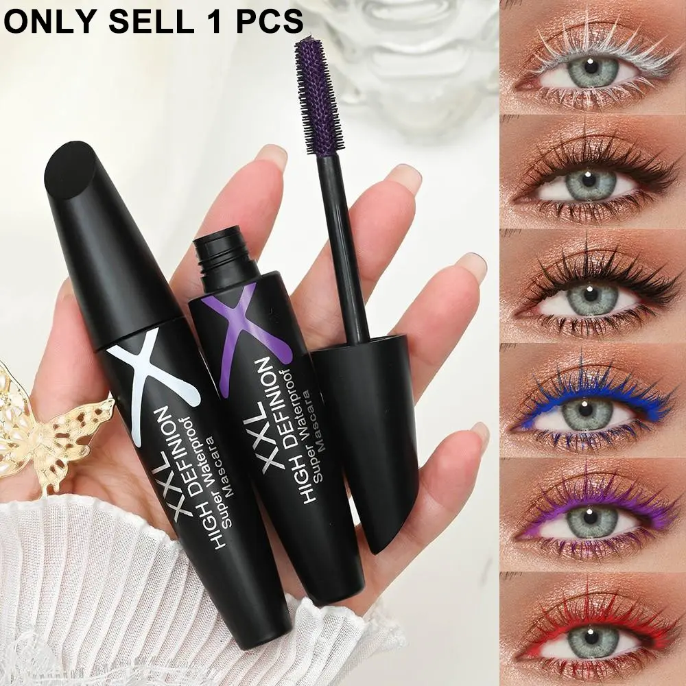 Women's Colorful Mascara Liquid Blue Dense Curl Long-Lasting Waterproof Daily Use Gift Valentine's Day Present