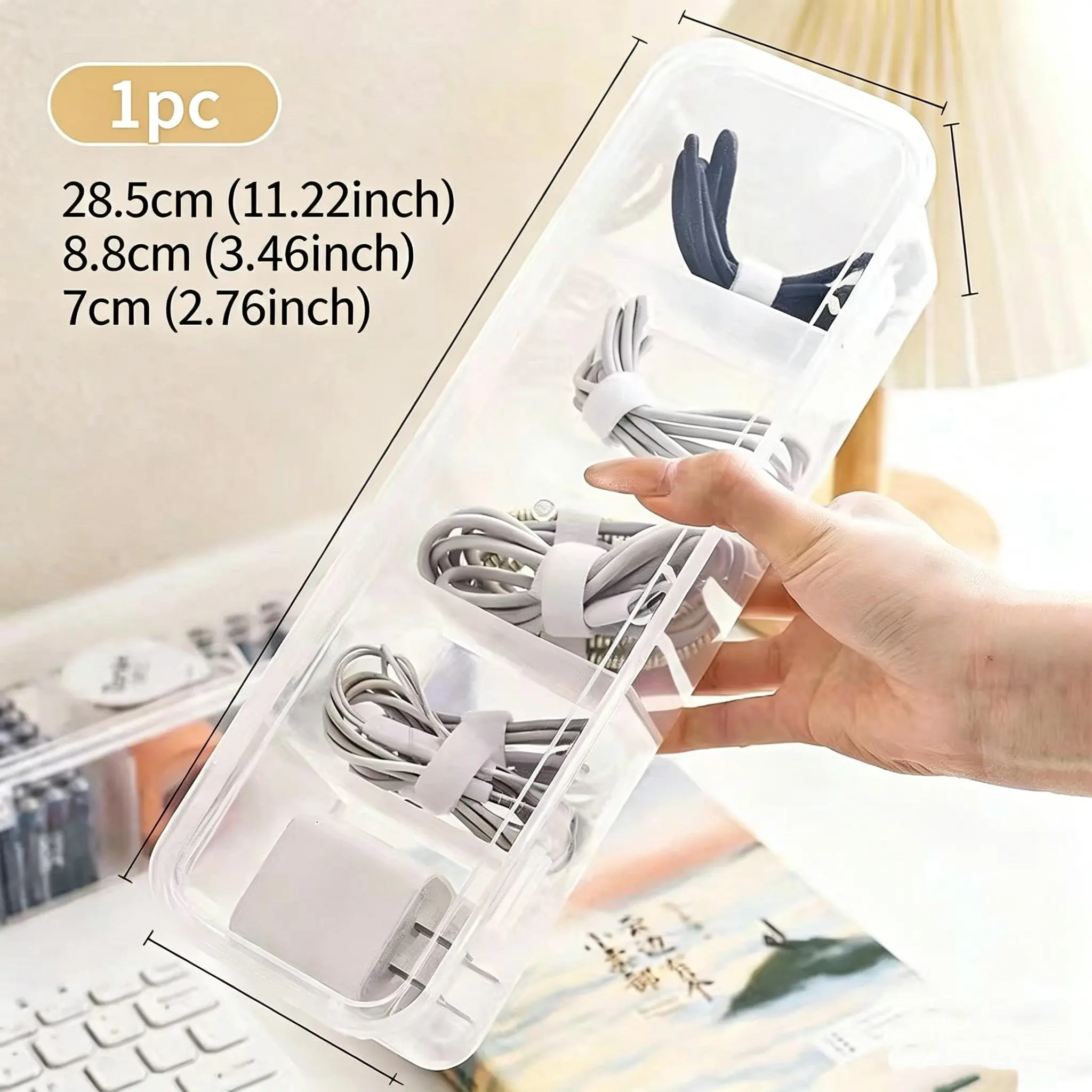 Data cable Storage box Power supply Charging cable Mobile phone charger Household finishing artifact Desktop cable box Winding device