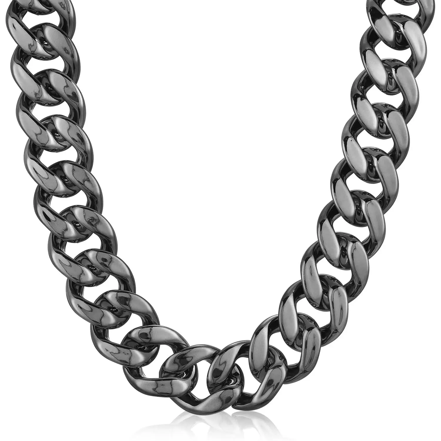 Big Chain Necklace Detachable  Hop Rapper  Chain Plastic Necklace 80s 90s Costume