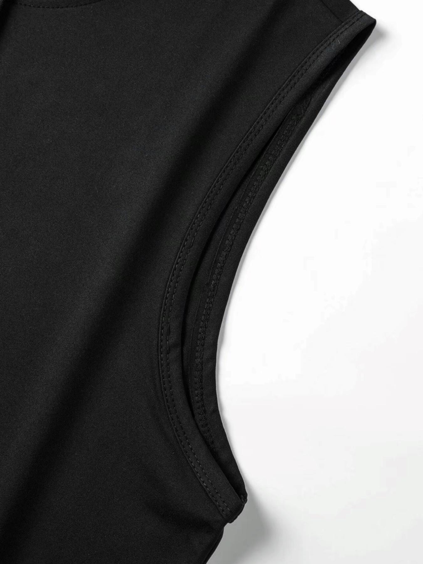 Men's Summer Casual Set, Hooded Sleeveless Vest & Drawstring Shorts, Sporty Style, Breathable Fabric, Outdoor Wear, 2 Pieces Pack