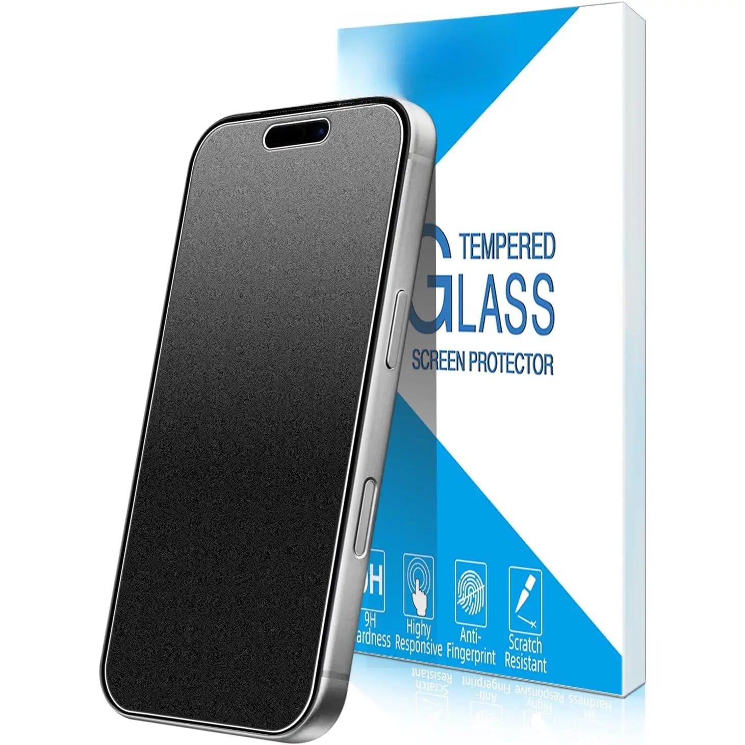 [2-Pack Matte Screen Protector for  17 Pro Tempered Glass, Anti-Fingerprint, Smooth as Silk, Anti Scratch, Easy to Install, Anti-Reflection