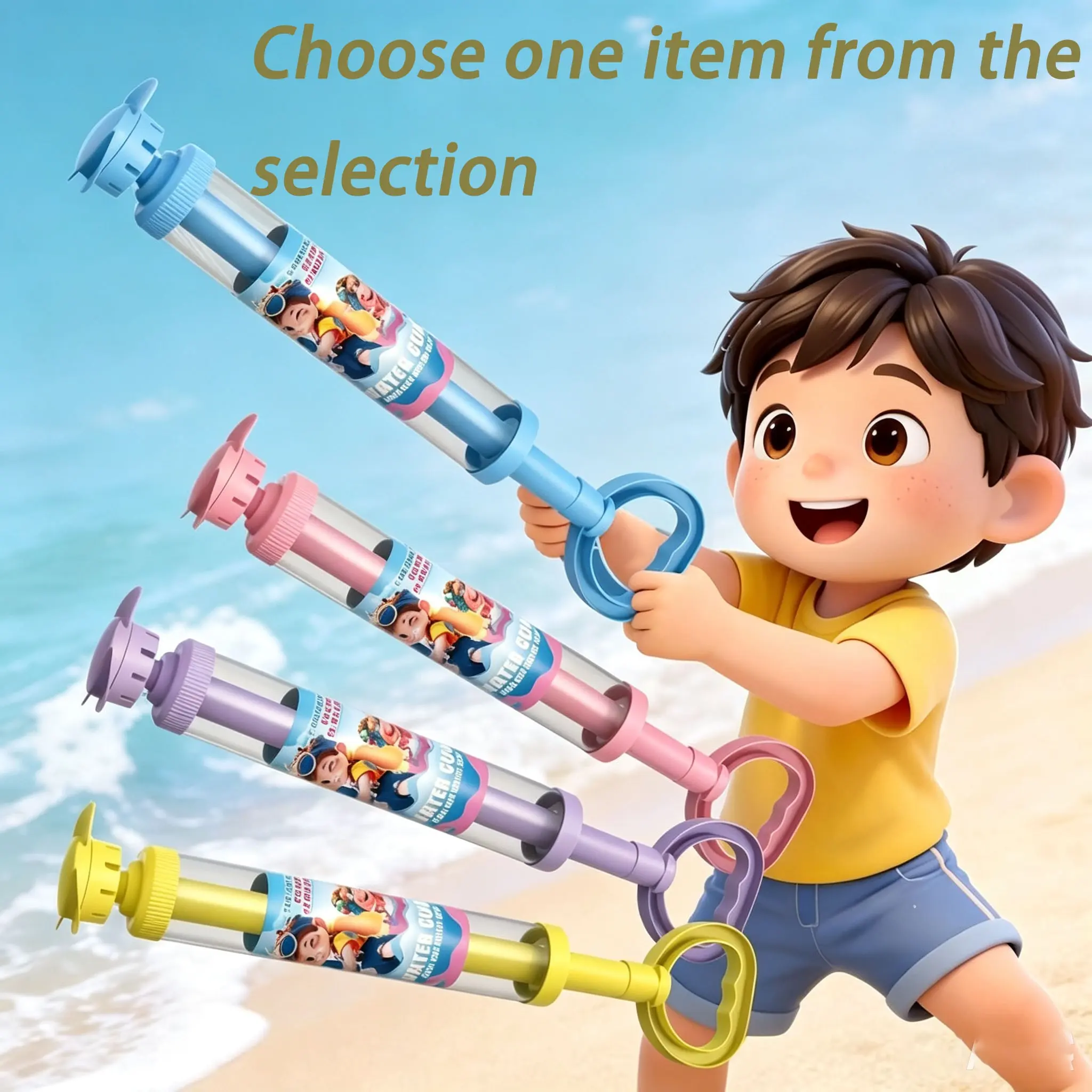 Cool Rotating Water Cannon Toy, Large Capacity Pull-Down, Summer Water Battle for Kids, No Battery Required, Fun Outdoor Play