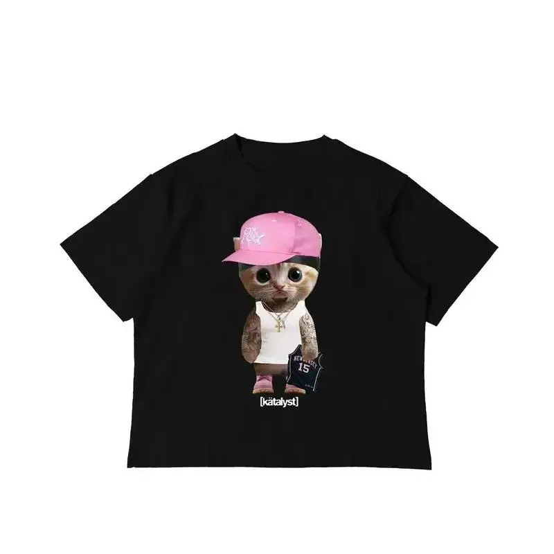 Plaqueboymax Kitty Shirt y2k t-shirt
