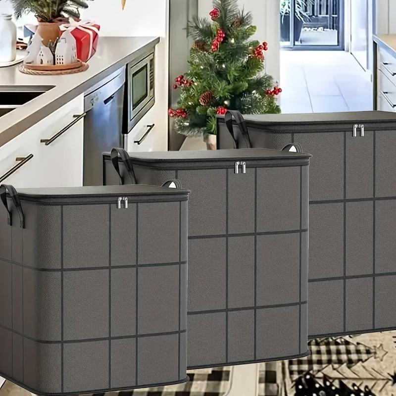 2pcs Large Capacity Foldable Storage Bags for Clothes and Quilts - Durable, Dustproof, and Aesthetic Organizer Solution, Perfect for Home or Dorm Use, Moving, and Seasonal Storage, Moving Bag|Decorative Storage|Durable Organizer, Clothes Or