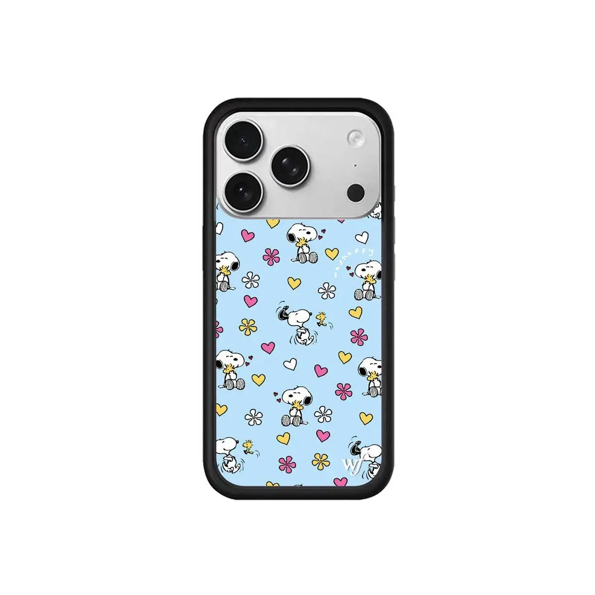 Wildflower Gabbriette Smartphone Case, WF Star Fashion Black Pattern Shockproof Back Casing for iPhone 17/16/15/14/13/12 Pro Max, Cellphone Protection Accessories