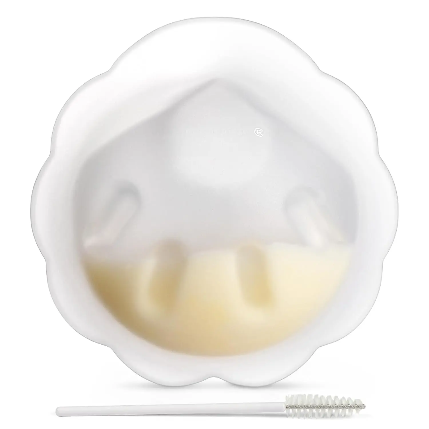 Discreet Leak-Protection Breast Milk Saver, Reusable Breast Shells Milk Collection Cup for Breastfeeding with Cleaning Brush- 1PC