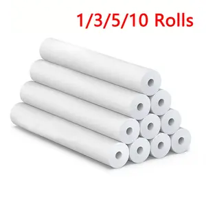A4 Thermal Printing Paper Roll, 1/3/5/10 Rolls Fast Drying Continuous Sheets for Home and Office Use, College Essentials, Versatile Solution for Assignments and Contracts, Stationery Supplies