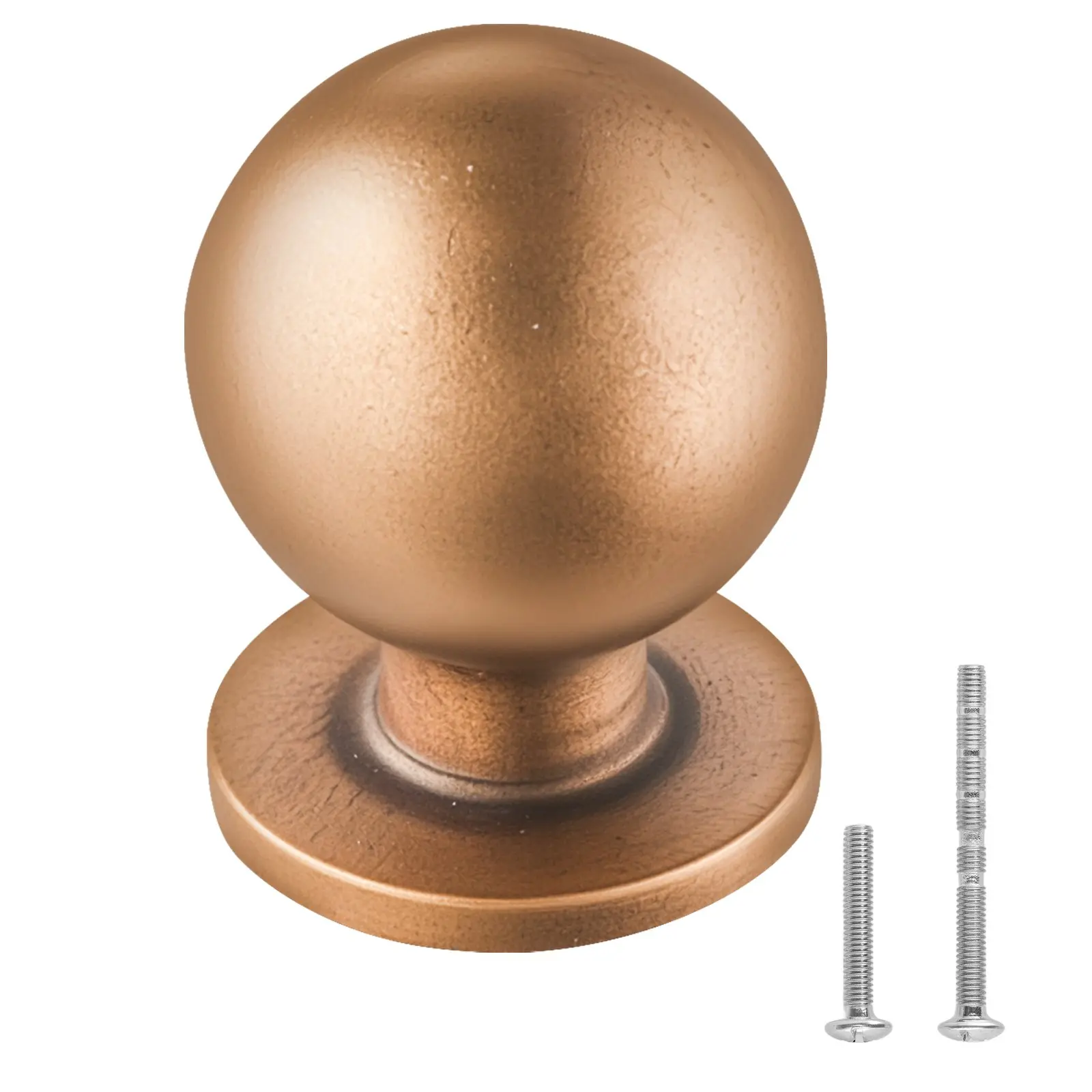 【DealsForYouDays】VEVOR Cabinet Knobs, 12 Pack, 0.98 Inch Zinc Alloy Drawer Pulls Door Handles, Round Kitchen Dresser Solid Knobs Cupboard Hardware with Screws for Bathroom Closet Cabinets Drawers, Antique Brass Color