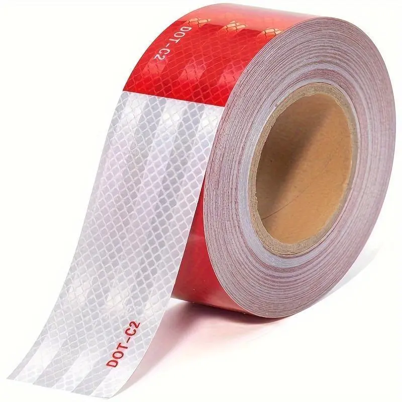 Reflective Tape for Outdoor Use, Waterproof High Visibility Safety Tape, Self-Adhesive Strip for Trailers, Cars, Trucks