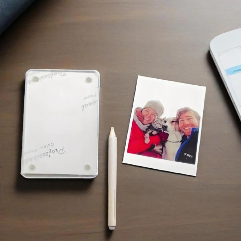 Universal Vertical Car Sunshade Photo Frame Clip & Magnetic Polaroid Visor Holder - 5x7 Acrylic/PVC Display Decor Accessories