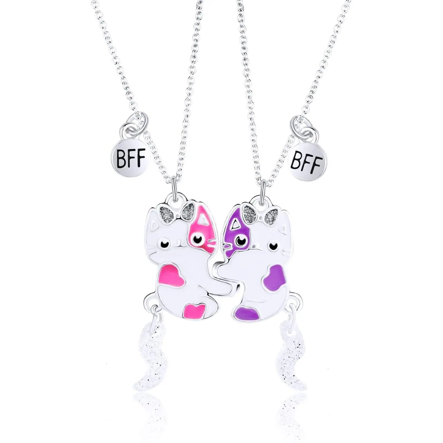 Necklace Gifts BFF Friendship Necklace for 2 Girls | Matching  BFF Necklace for 2 Bestie Sister