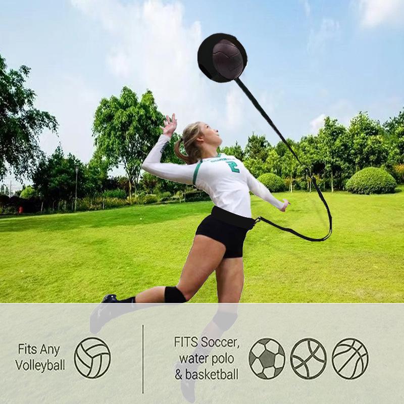 Volleyball Smash Artifact Air Ball Control Training Set for Adults & Kids Rebound Waist Binding Equipment with Auxiliary Practice Balls