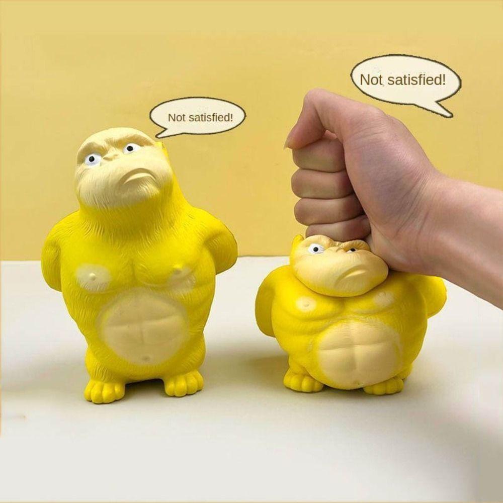Orangutan Squeeze Vent Gorilla Slow Rebound Yellow Squeezing Monkey Toys Creative Funny Soft Glue Gorilla Toys Adults Gifts